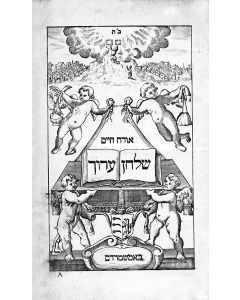 Shulchan Aruch [Code of Jewish Law]. With commentary “Darchei Moshe” by Moses Isserles (ReM”A) and glossery and indices “Beer Ha’golah” by Moses ben Tzvi Naphtali Hirsch Ribkes of Vilna