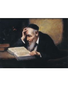 Portrait of a Rabbi. Signed