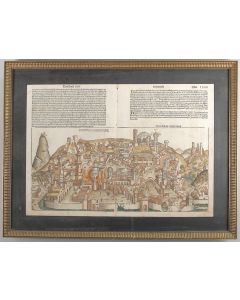Schedel, Hartmann. Destruction of Jerusalem. Liber Chronicarum. Illustrated by Michael Wohlgemuth and Hanns Pleydenwurff.