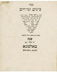 Tzitzim Uperachim [dictionary of the Kabbalah]