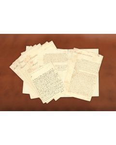 Moses Franks and the French and Indian War.
Manuscript Collection consisting of one Autograph Letter Signed; Letter Signed by Lord Ilchester and nine Letters Signed by Ilchester and James Cresset.