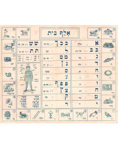 Blue-on-white Aleph Beith chart