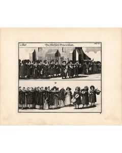 Judisches Ceremonien. Full compliment of twenty-eight engraved plates of Jewish ceremony and custom. Engraved title plus plates 