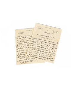 Soloveitchik, Moshe. Autograph Letter Signed to R. Dov Katz in praise of the writer's son, Rabbi Joseph Dov (Baer) Soloveitchik of Boston