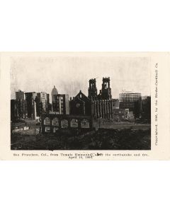 Group of c. 73 postcards of American synagogues. Many with inscriptions on verso. Contained within Album