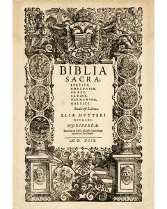 POLYGLOT). Biblia Sacra. Genesis-Ruth (All published)