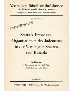 Statistik, Presse und Organisationen des Judentums in den Vereinigten Staaten und Kanada.