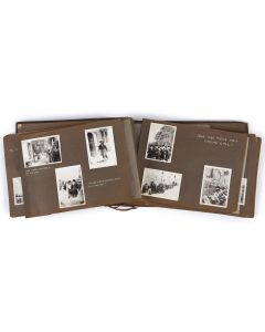 Album of c. 90 original black-and-white photographs taken in, and chronicling the state of affairs of, British Mandate-era Palestine from 1936 through 1938.