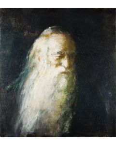 Portrait of a Sagacious Rabbi. Signed by the artist.