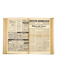 Jüdische Rundschau. 4th January, 1938 - 4th November, 1938. Issues numbered 1-88.