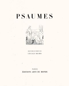 Psaumes. Ten engravings by Cecile Reims. Introduction by Raymond Cogniat.