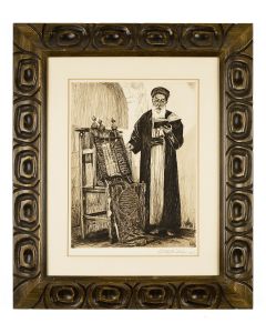 Samaritan Jew. Etching. Signed by artist in pencil lower right.