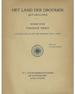 Theodor Herzl. Het Land Der Droomen (Alt-Neuland).