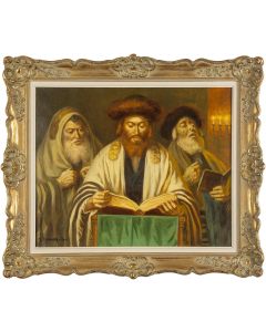 Three Rabbis at Prayer.
