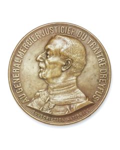 FRENCH BRONZE ALFRED DREYFUS “TRAITOR” MEDAL.
