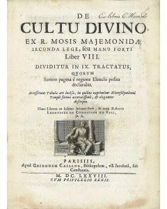 De Cultu Divino. Translated and edited by Ludovicus de Compiegne de Veil.