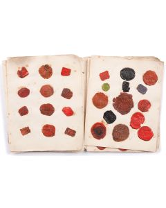 An unusual volume containing nearly 100 wax seals of which, c. 40 are attributable to Jews.