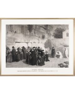 Alexandre Bida. Le Juifs Devant le Mur de Salomon.
