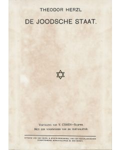 Theodor Herzl. De Joodsche Staat.