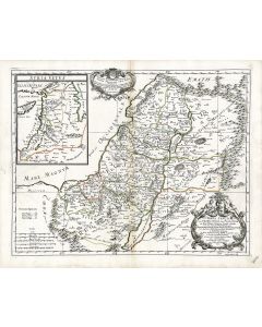 Terra Sancta siue Promissionis, olim Palestina. Hand-colored copperplate map.