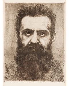 Portrait of Theodor Herzl.