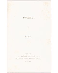 Rosa Emma Salaman. Poems by R.E.S.