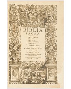 Biblia Sacra. Genesis-Ruth (All published).