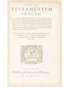 Hebrew, Greek and Latin). Biblia Hebraica / Novum Testamentum Graecum.