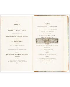Tephilah Nechonah [prayers for the entire year]. According to the custom of the German and Polish Jews. Arranged in accordance with the daily prayer book of Shabbetai Sofer ben Isaac of Przemysl.