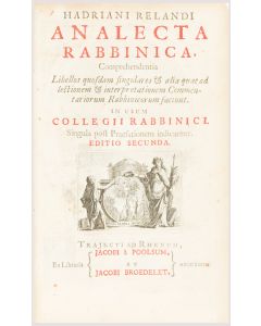 Analecta Rabbinica [Talmudic dictionary, with bibliography]