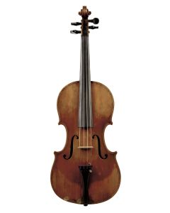 c. 1920, labeled RECONSTRUCTED BY/E HOFFMAN/VIOLIN MAKER/2545 N 2ND ST PHILA ANNO 1948, length of two-piece back 16 1/8 in., with case.