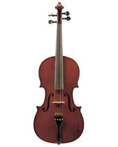 c. 1950, labeled SCHEHRL & ROTH…, length of two-piece back 16 in., with case and nickel-mounted bow.