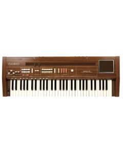 Casio, Model Casiotone 601, the 61 keys, preset Tone, Rhythm, Chord and Effect keys.