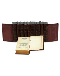 Hebrew). Complete, bound in ten volumes.