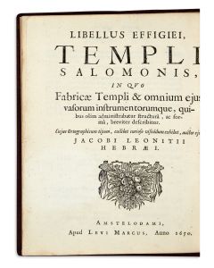 Tavnith Heichal - Libellus Effigiei Templi Salomanis.