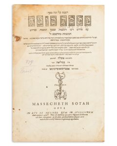 Twenty Basle Tractates. With commentaries: Rashi, Tosafoth, Piskei Tosafoth, R. Asher, & Maimonides on Mishnah.