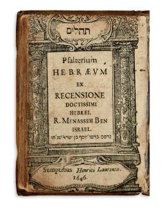 Hebrew). Tehillim - Psalterium Hebraeum.
