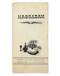 Haggadah. Seder in the Marianas. Passover 5705-1945.