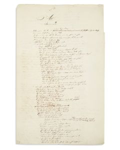 (Foremost Orthodox Rabbi in Germany, 1808-88). “Av - Jeremias.” Autograph Manuscript in German, with occasional use of Hebrew, with corrections in the same hand. The portion concludes with a short Hebrew prayer for good health.