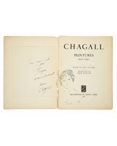 <<Chagall, Marc>>. Peintures 1942-1945. Introduction by Paul Eluard, with a poem by Leon Degand.