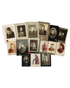 Collection of c. 40 studio-photographs of American Rabbis.