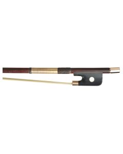 Johannes S. Finkel, the octagonal stick stamped JS FINKEL under the frog, the ebony frog with pearl eye, the plain gold adjuster, weight 82 grams.