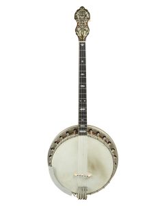 Bacon Banjo Company, Groton Connecticut, c. 1926, Style A, serial number 21154, the dowel stick stamped, the back cover bearing the maker’s label and dated 1926, with original case.