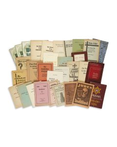 Group of 37 anti-Semitic pamphlets. All German language (two in French).