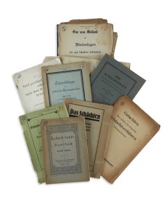 Group of 16 printed pamphlets all concerning issues relating to Ritual Slaughter. All in German: