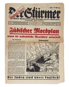 Der Stürmer. Special Issue Number 1, the infamous “Ritual Murder Issue” [Ritualmord-nummer].