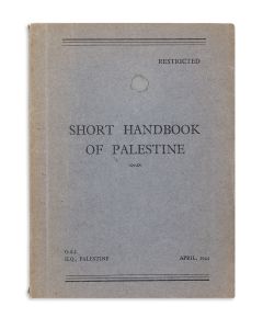 Short Handbook of Palestine. Restricted.
