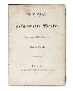 Gesammelte Werke [collected works]. Ten volumes bound in eight.