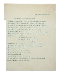 (Father of Political Zionism, 1860-1904). Typed Letter Signed to “Herr Gesinnungsgenosse” in German.