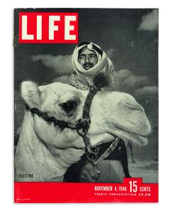 Group of eight issues of Life Magazine. Each containing articles relating to Zionism, Israel and the Middle East.